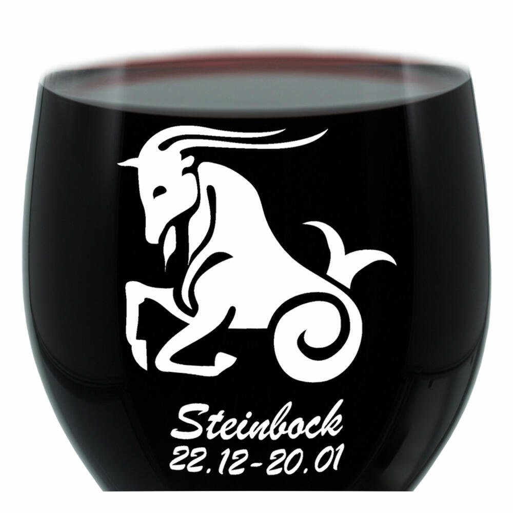 LEONARDO Weinglas Sternzeichen Steinbock, Glas, lasergraviert