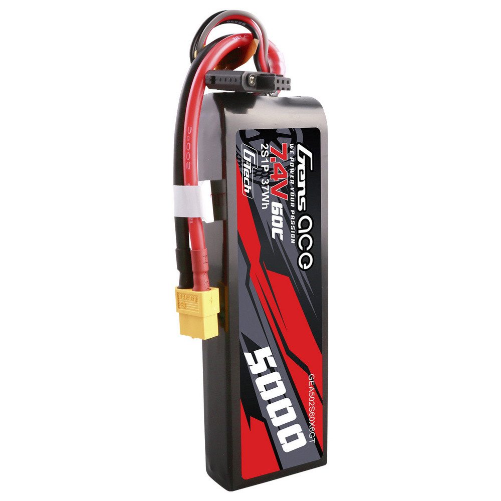 Gens ace Gens ace Modellbau-Akkupack (LiPo) 7.4 V 5000 mAh Block XT60 Akku 5000 mAh