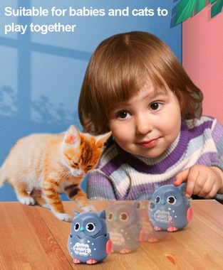 Fivejoy Nachziehspielzeug Press Control Glide Spielzeug für Kinder, (Press and Go Baby Kleinkind Spielzeug für Jungen Mädchen pädagogisches sensorisches Gleitspielzeug, 4-tlg)