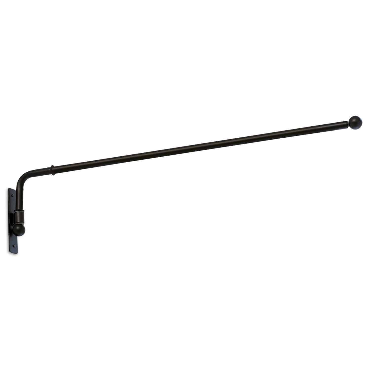 Mirabeau Gardinenstange Gardinenstange Epping schwarz, Ø 15 mm, Eisen