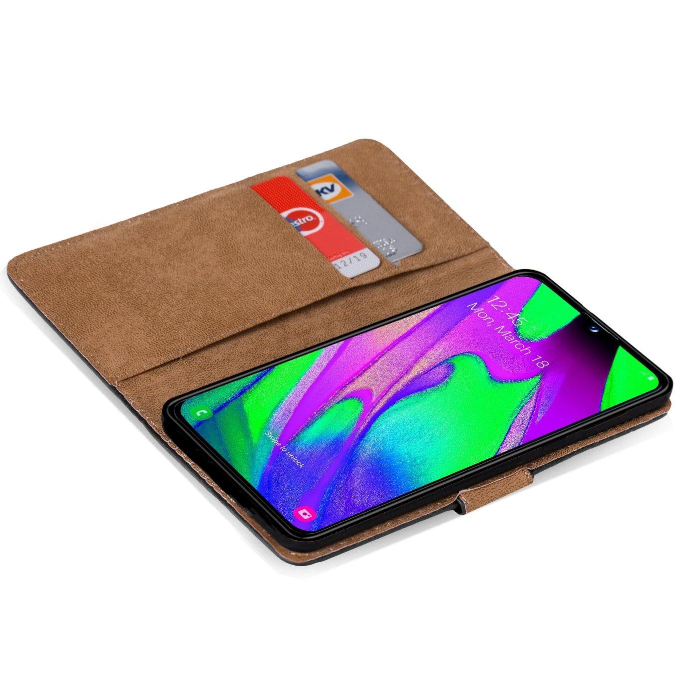 CoolGadget Handyhülle Wallet Klapp Tasche Book Case für Samsung Galaxy A40 5,9 Zoll, Hülle Klapphülle Flip Cover Etui Schutzhülle – Bild 4 von 5