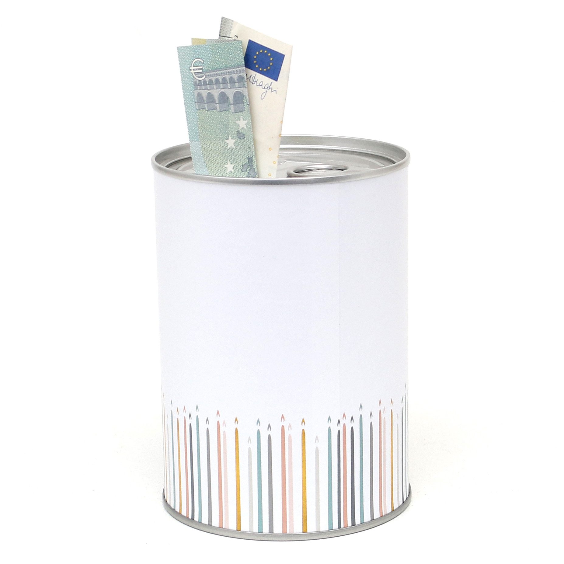 Dekohelden24 Spardose Metall-Spardosen - in Konservendose-Design günstig online kaufen