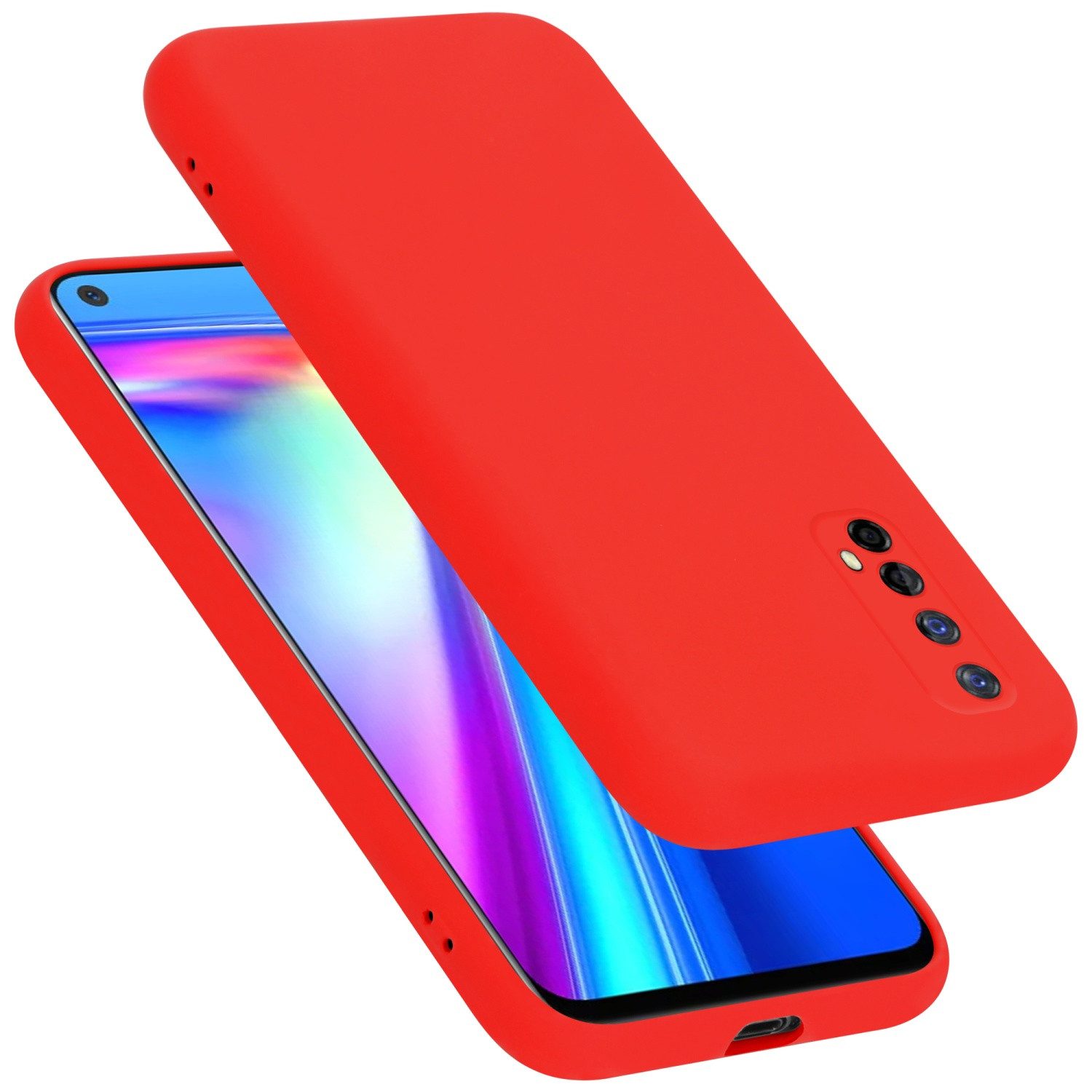 Cadorabo Handyhülle für Realme 7 5G Hülle Realme 7 5G, Flexible Hülle TPU Silikon Schutzhülle Back Cover Case