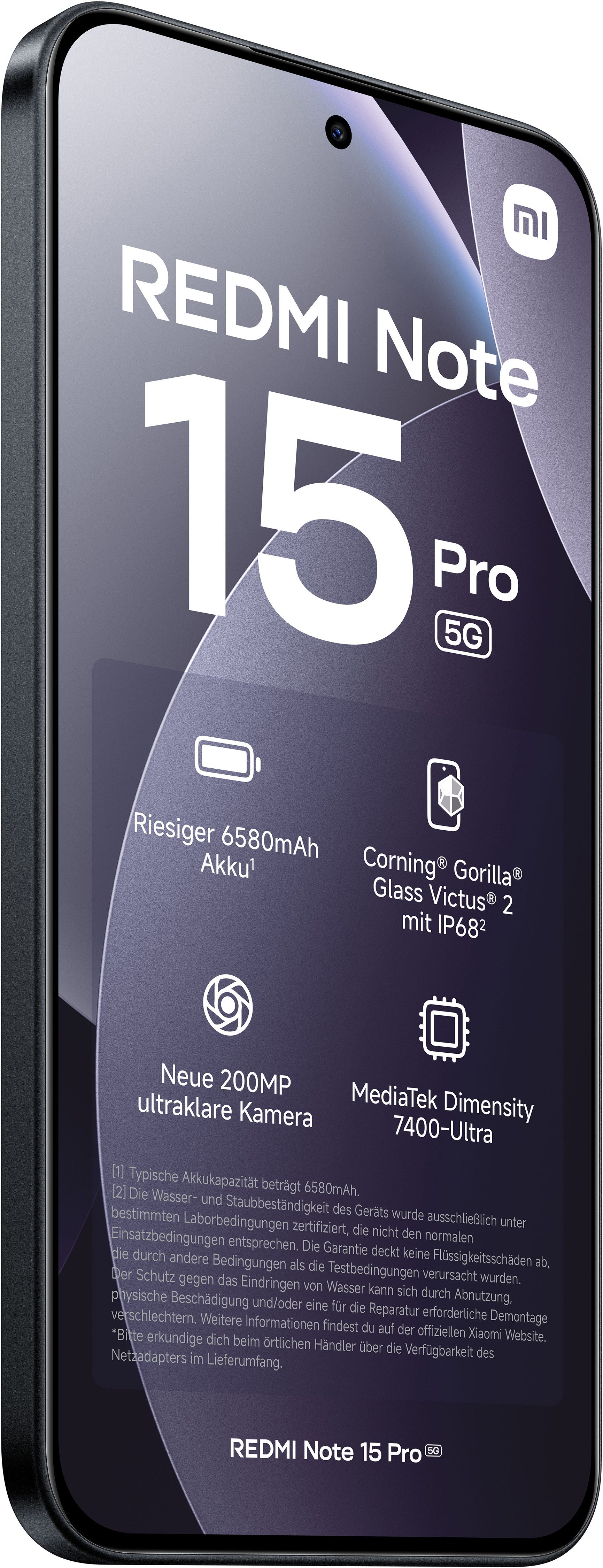 Xiaomi Redmi Note 15 Pro 5G 8+256 Smartphone (17,34 cm/6,83 Zoll, 256 GB Speicherplatz, 200 MP Kamera)
