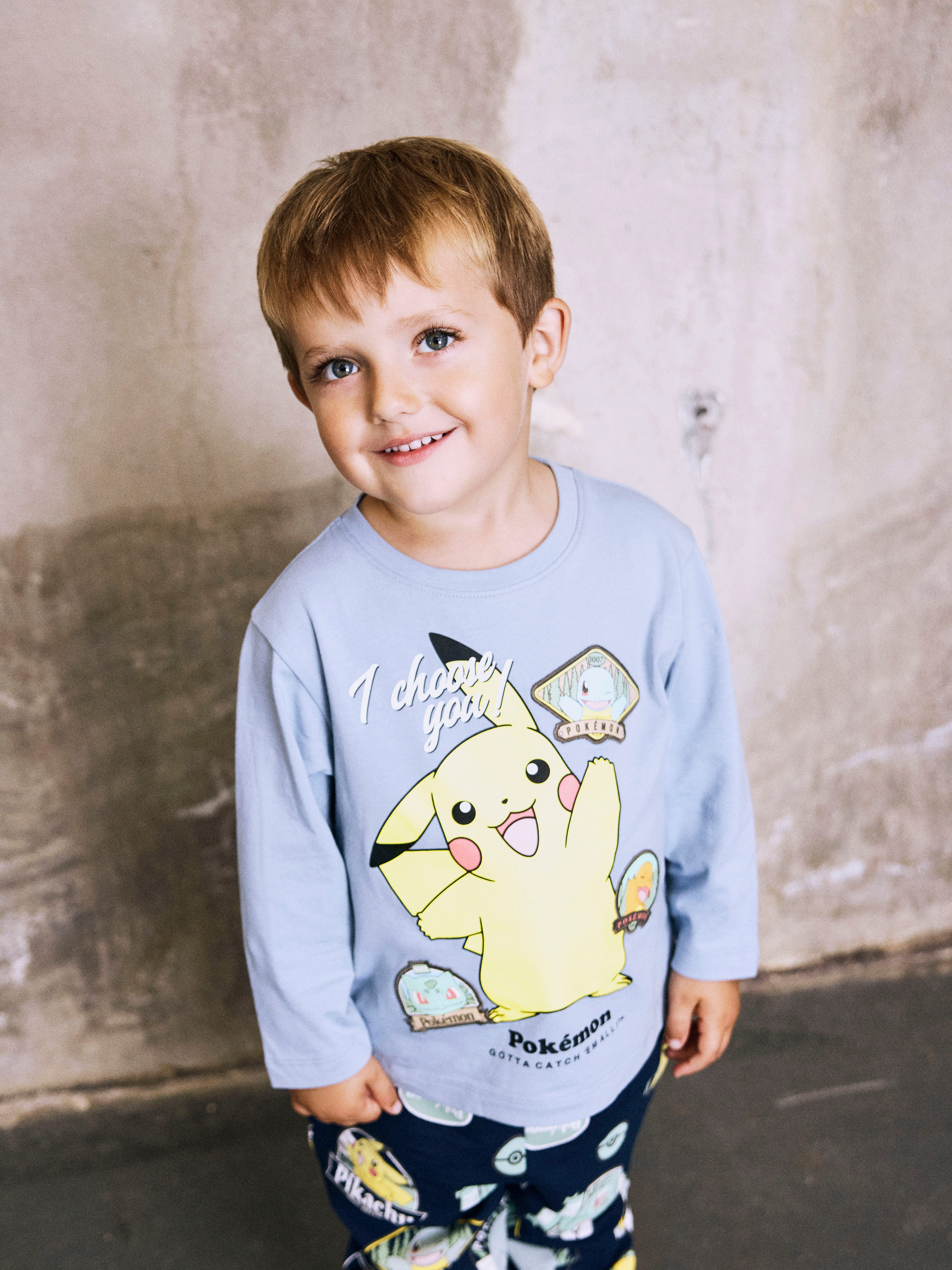 Name It Langarmshirt NMMJUMBO POKEMON NREG LS TOP BOX SKY