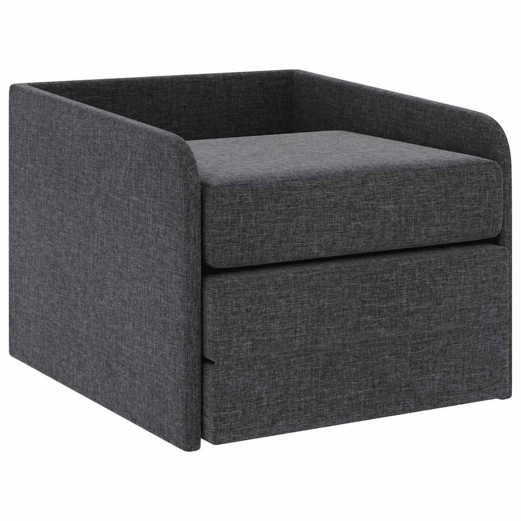 vidaXL Sessel Schlafsessel Ausziehbar Dunkelgrau Stoff (1-St)