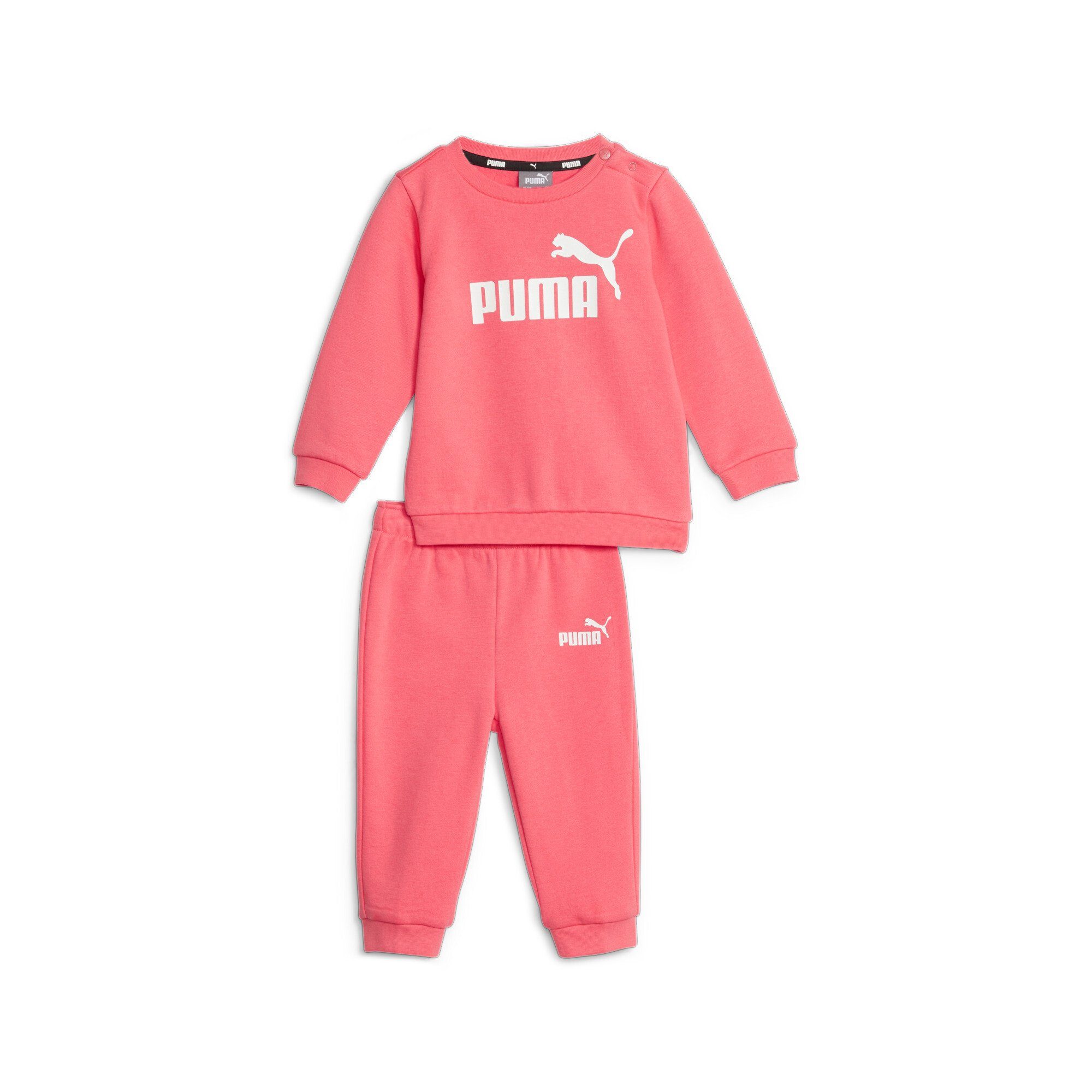 PUMA Jogginganzug MINICATS ESS Electric 2-tlg) Blush CREW FL (Set, JOGGER