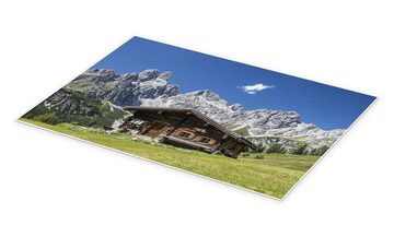 Posterlounge Poster Gerhard Wild, Almhütte in den österreichischen Alpen, Rustikal Fotografie