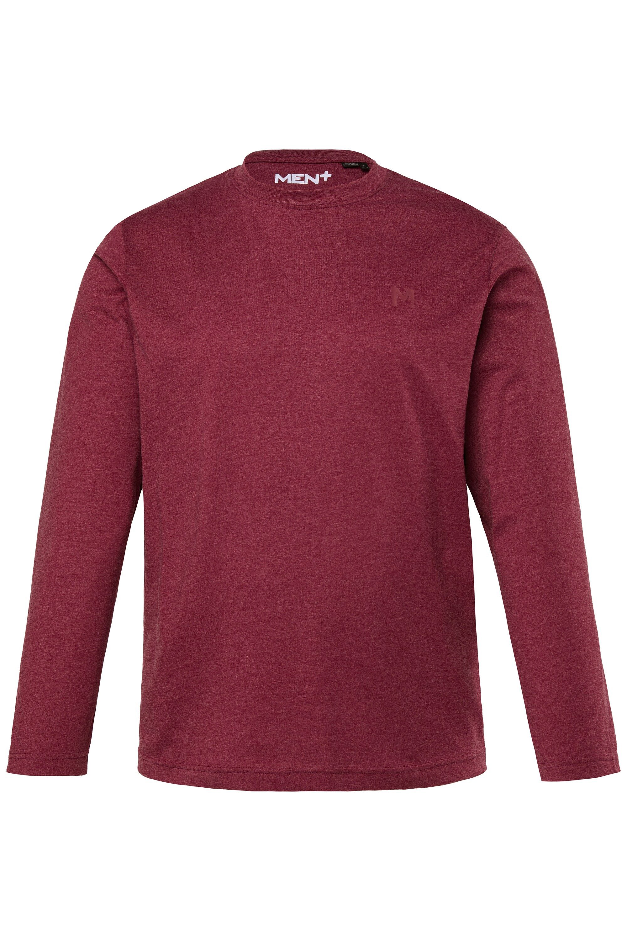 Men Plus T-Shirt Men+ Langarmshirt Basic Rundhals bis 8 XL günstig online kaufen