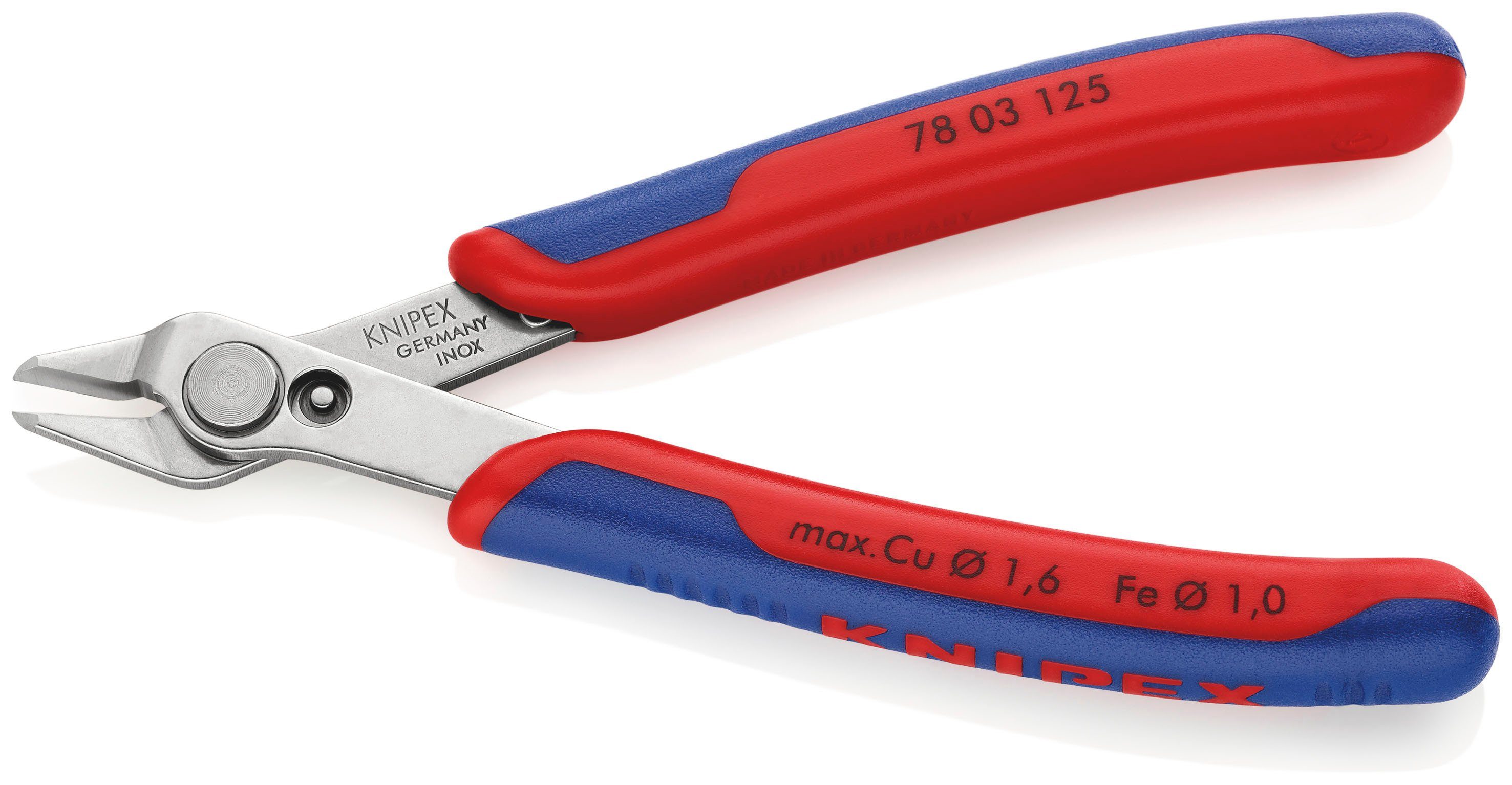 78 mm Knips®, 03 mit 125 Knipex 125 Seitenschneider Electronic 1-tlg., Super Mehrkomponenten-Hüllen