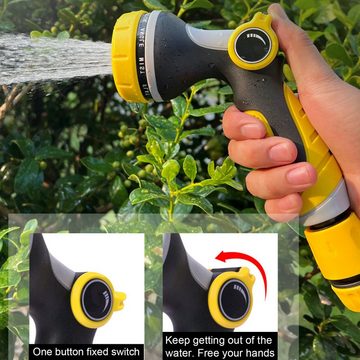 Popubear Gartenspritze Garten Handbrause Gartenschlauch Aufsatz Gartenbrause für Bewässerung