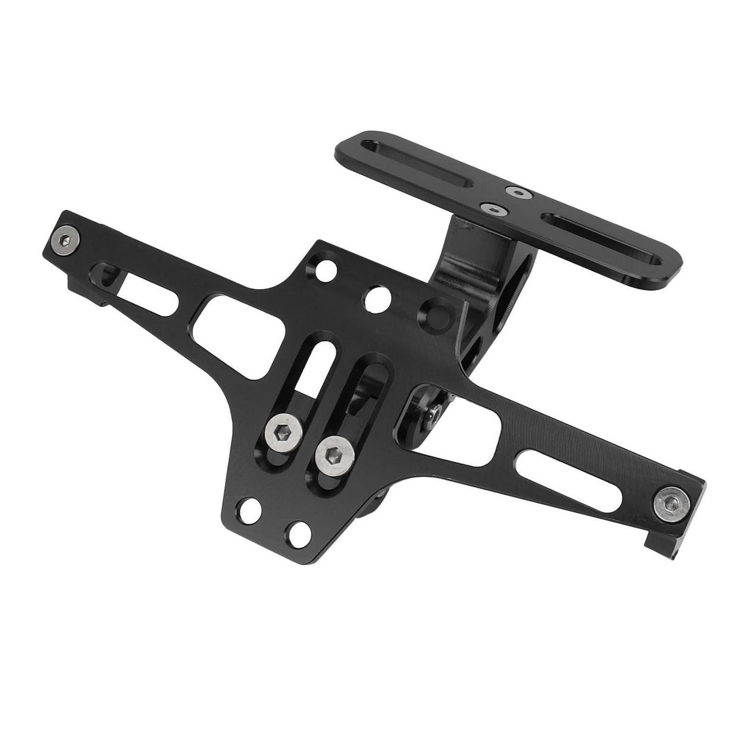 LuxusKollektion Kennzeichenhalter Motorrad Kennzeichenhalter CNC Aluminiumlegierung ATV Schwarz