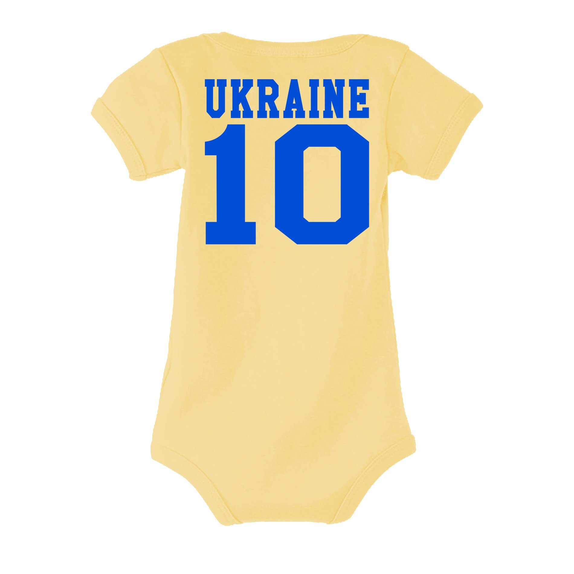 Blondie & Fußball Brownie Ukraine Kinder WM Baby Europa Trikot Strampler Meister Ukraina Sport