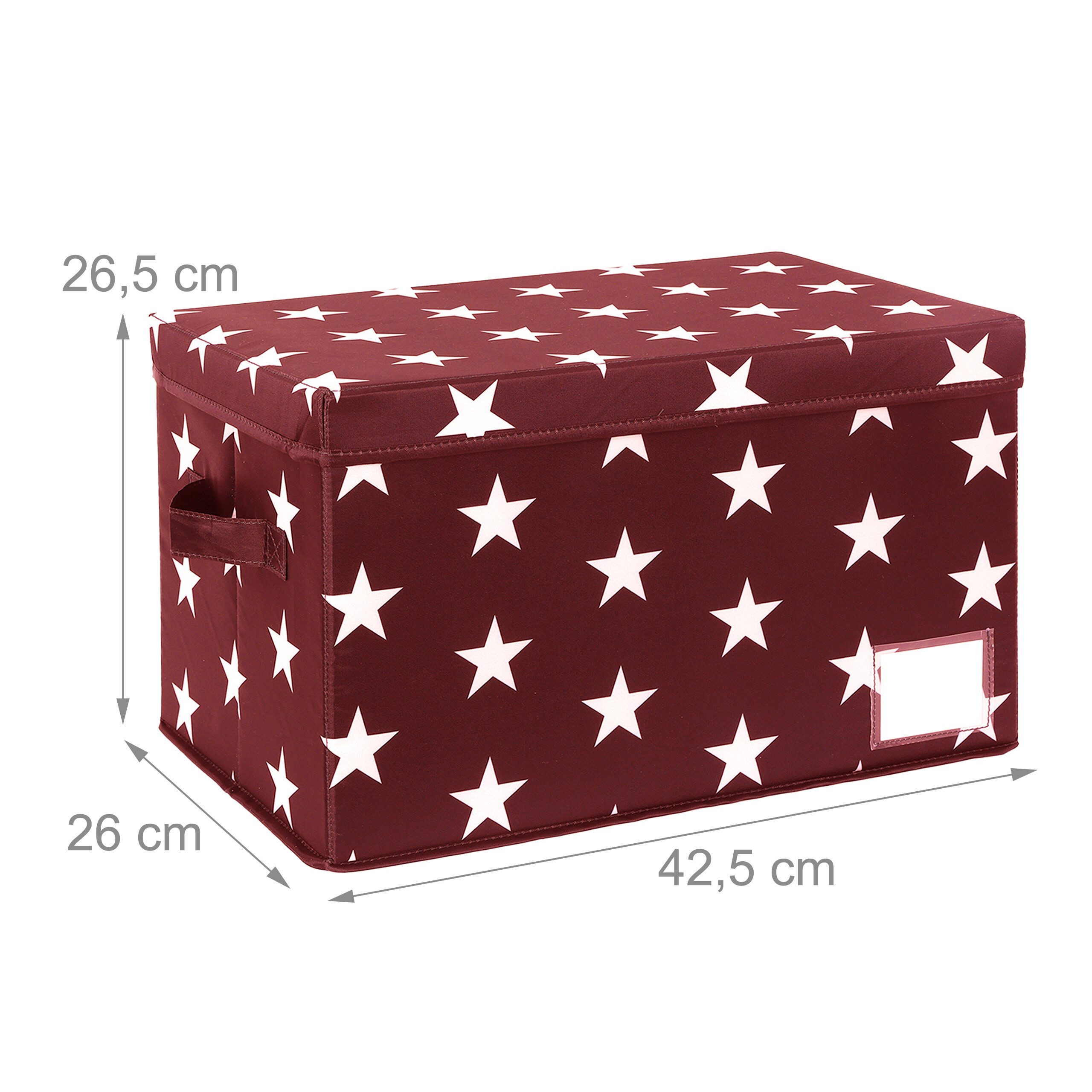 relaxdays Aufbewahrungsbox Weihnachtskugel Aufbewahrungsbox (1 St), rot – Bild 4 von 5
