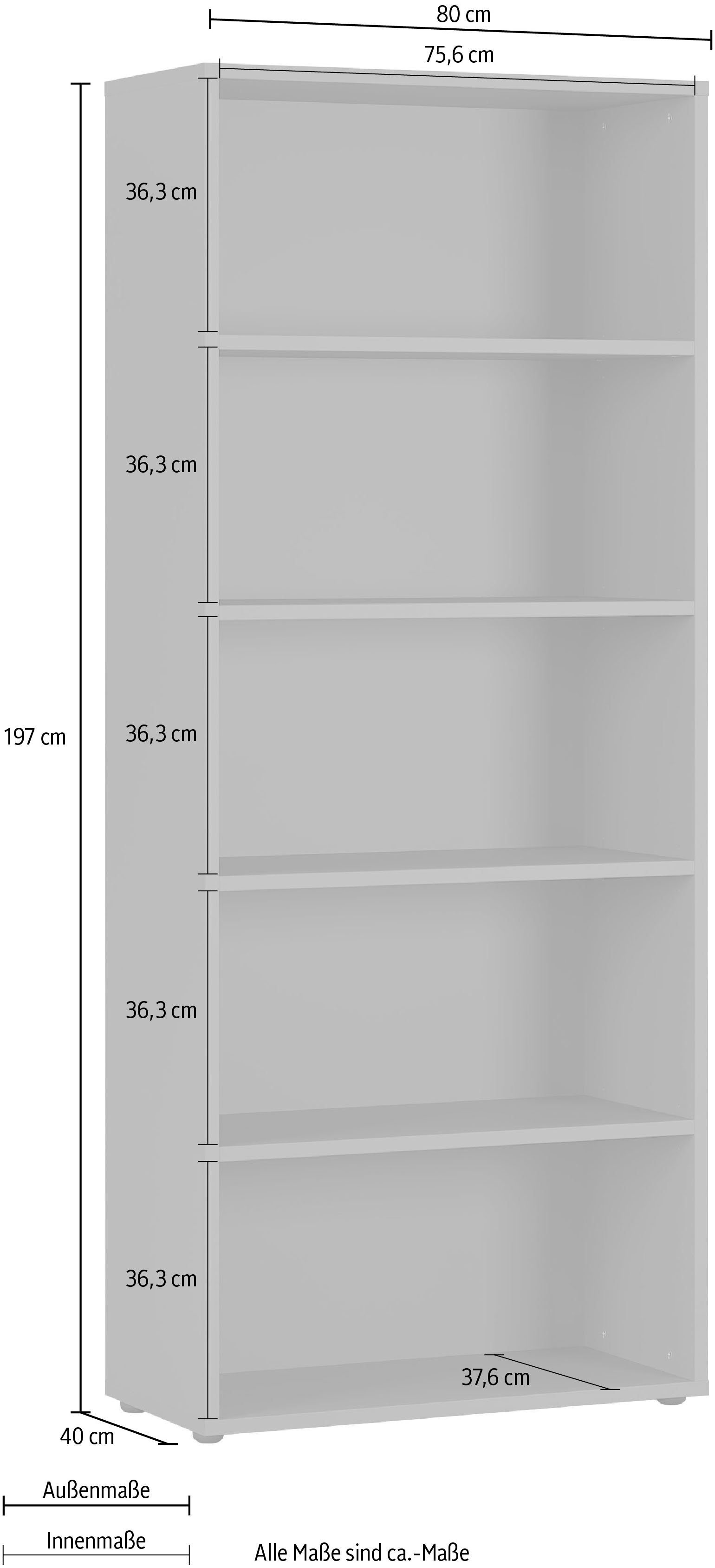 GERMANIA Aktenregal GW-Agenda Aktenregal, mit verstellbaren Einlegeböden, Breite 45 oder 80 cm, Made in Germany – Bild 5 von 5