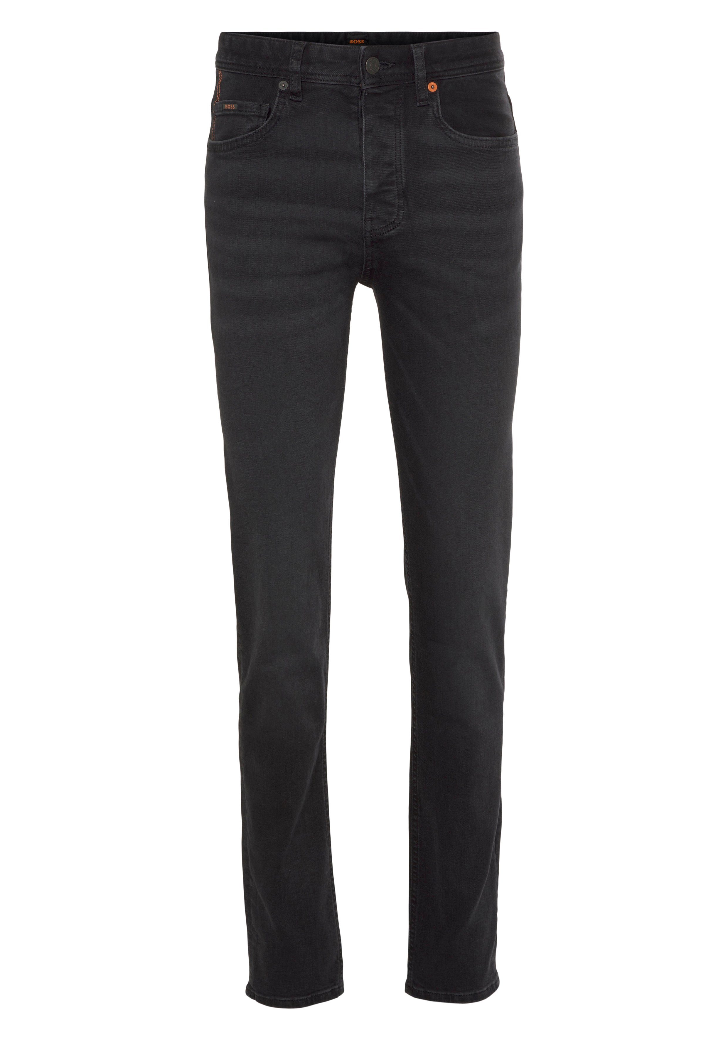 Taber BOSS Leder-Badge Regular-fit-Jeans ORANGE BC-P-1 mit