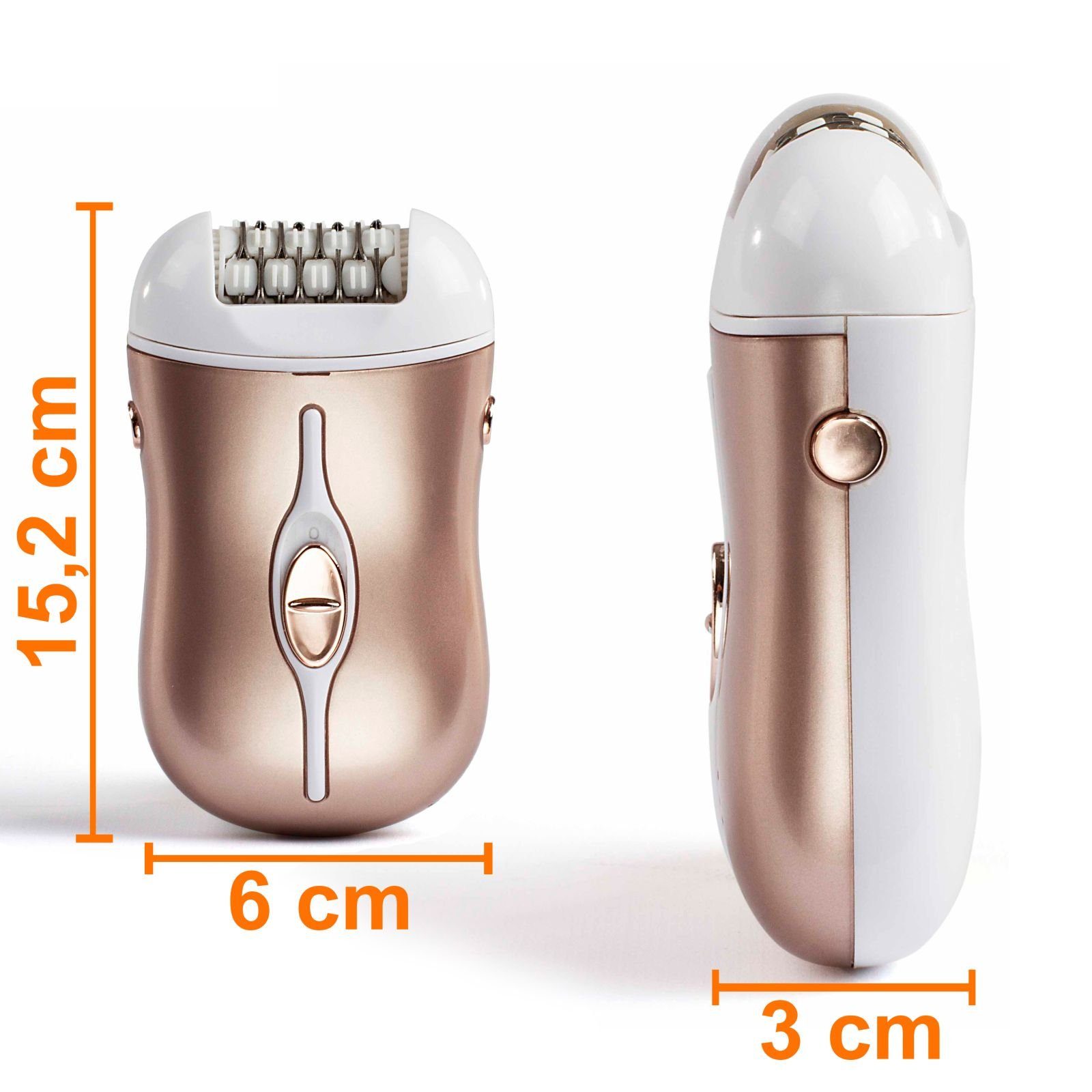 LIVOO Epilierer LIVOO Epiliergerät Epilierer Akku haarfrei glatte Beine inkl. Zubehör