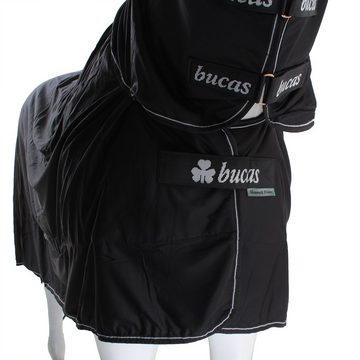 Bucas Pferde-Abschwitzdecke Bucas Shamrock Power Full Neck - black/silber