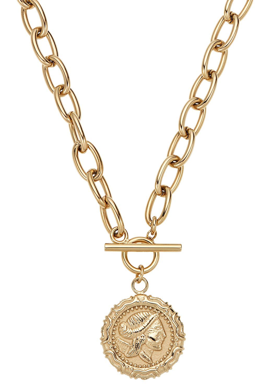 Noelani Kette mit Anhänger Greek Coin 2030643, mit Zirkonia (synth)