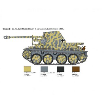 Italeri Modellbausatz Modellbausatz,1:35 Dt. Sd.Kfz.138 Marder III Ausf. H