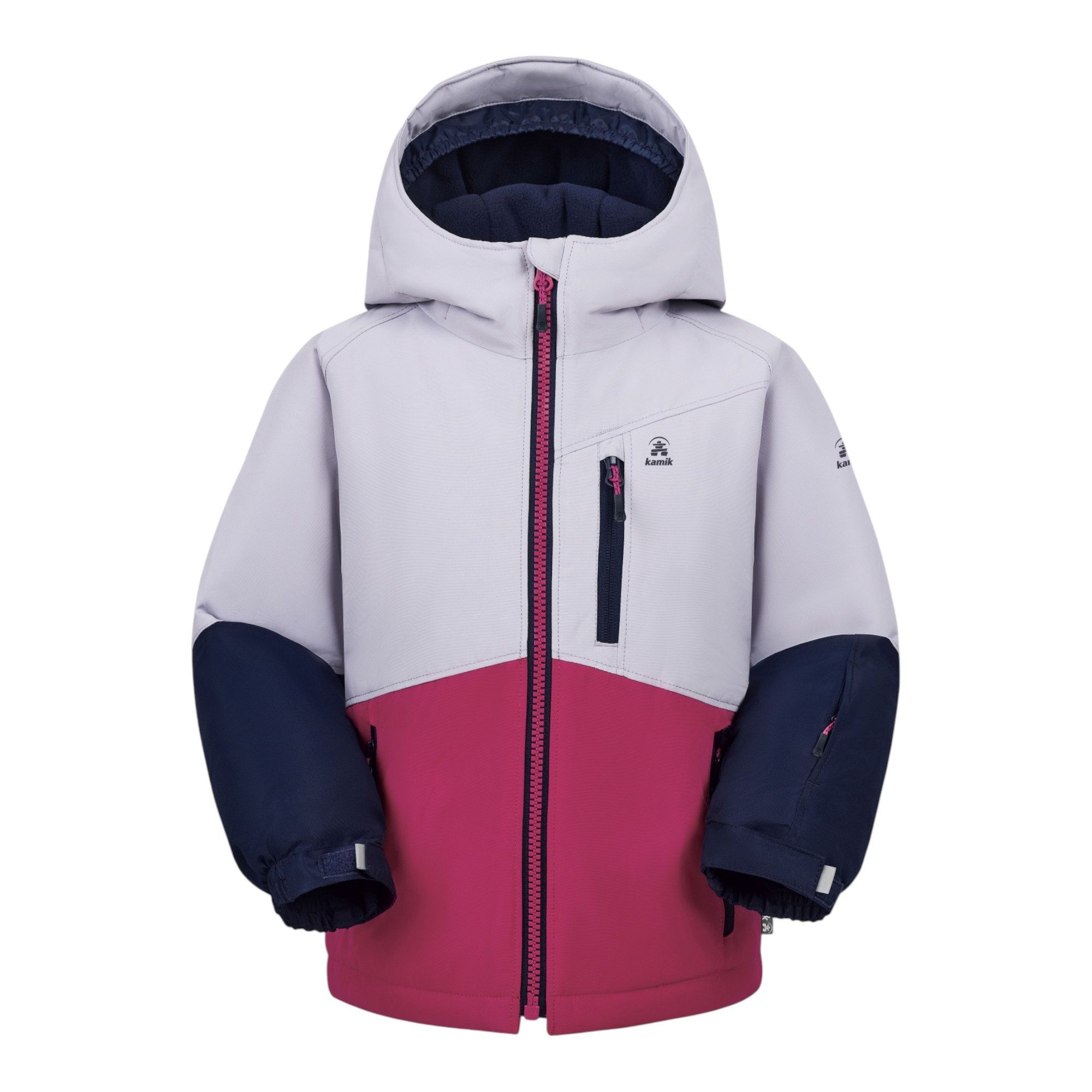 Kamik Winterjacke Galina (wind- und wasserdicht, reflektierend) haze pink/hellblau