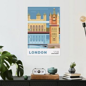 Posterlounge Poster Nigel Sandor, London, Digitale Kunst
