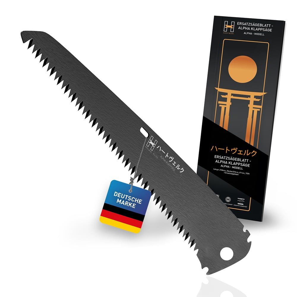 Hardtwerk® Ножиklinge Alpha Ersatzklinge Japansäge, Alpha Sägeblatt Effizienz vielseitige Schnittmöglichkeiten