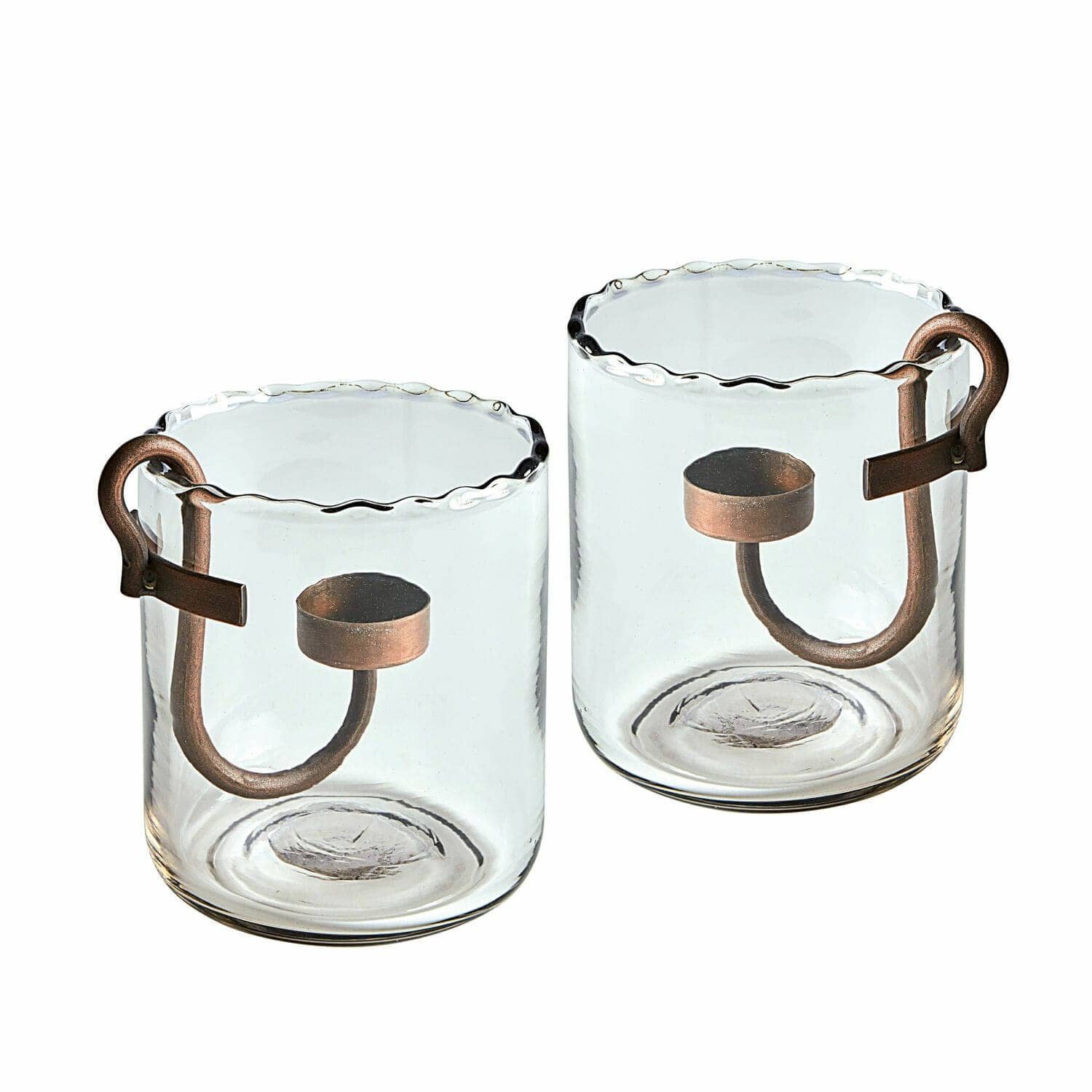 Mirabeau Windlicht Windlicht 2er Set Lynn klar/antikschwarz (2er Set, 2er Set)
