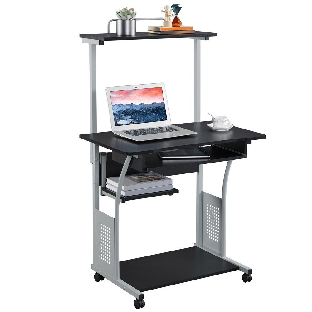 Yaheetech Schreibtisch Computertisch, mit Regal, mit günstig online kaufen