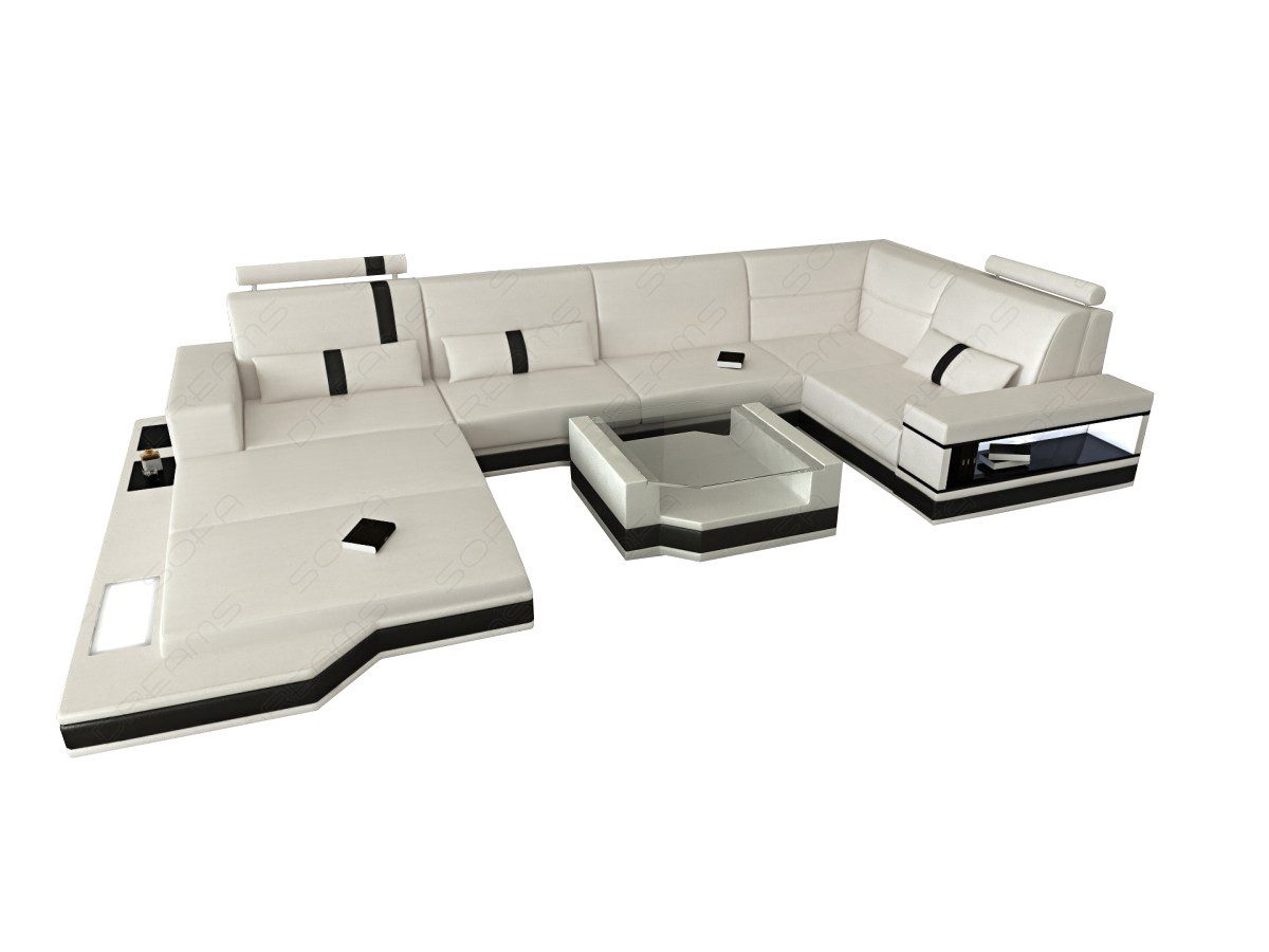 Sofa Dreams Wohnlandschaft Ledersofa Ledercouch Messana günstig online kaufen