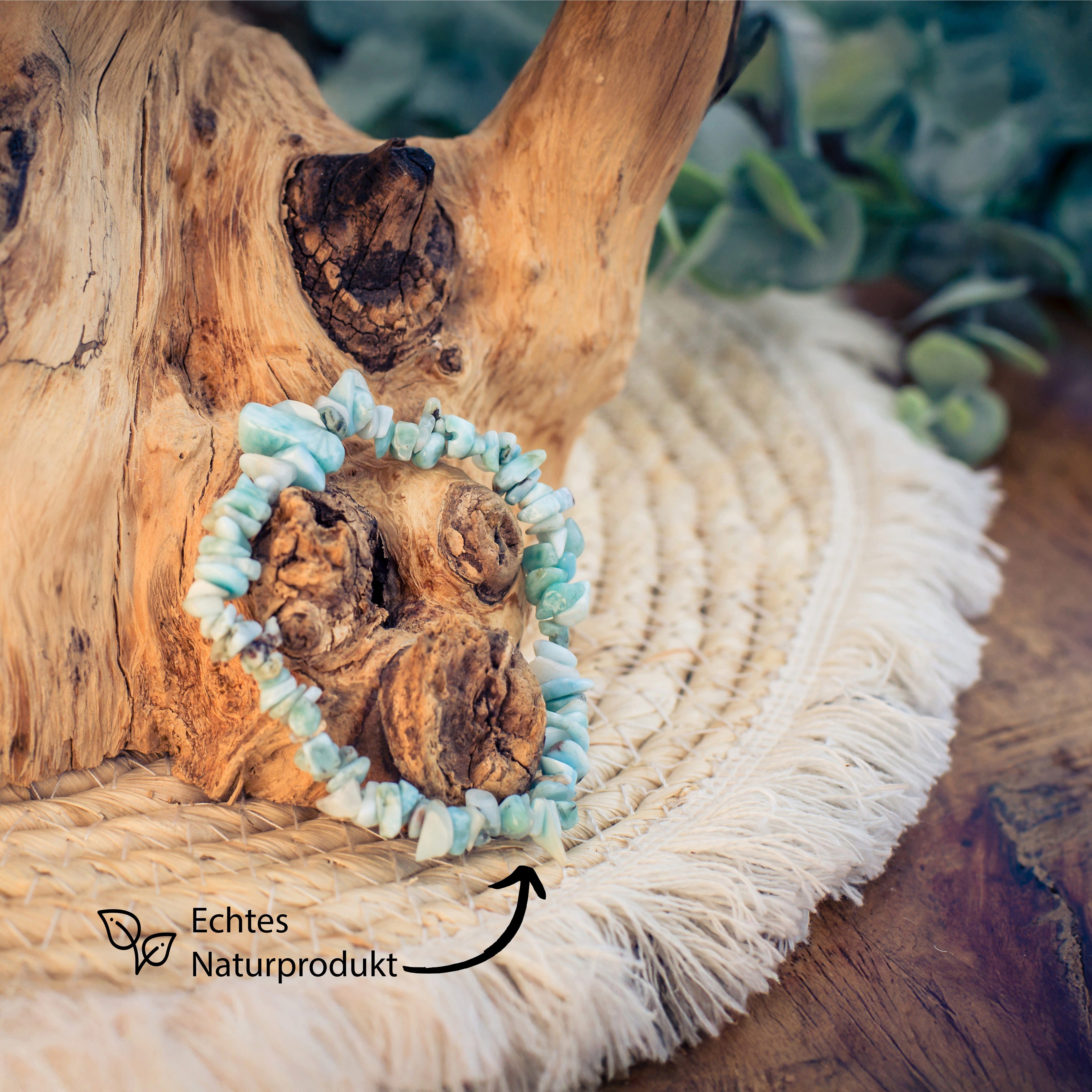 Lebensquelle Plus Armband Larimar Splitterarmband – Bild 4 von 5