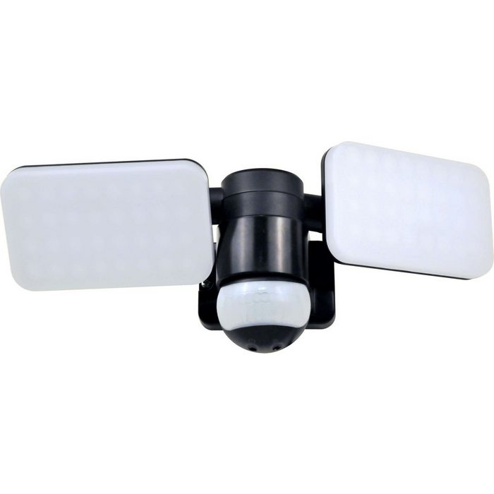 Elro LED Wandstrahler LF70 LED fest integriert Tageslichtweiß 2-köpfige LED Außenleuchte mit Bewegungsmelder