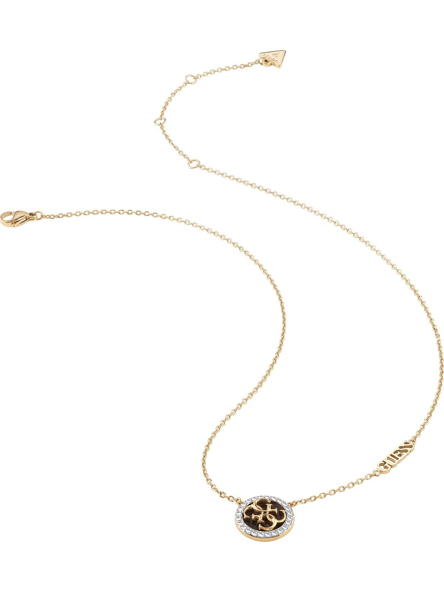 Guess Edelstahlkette Guess Damen-Kette Edelstahl Zirkonia
