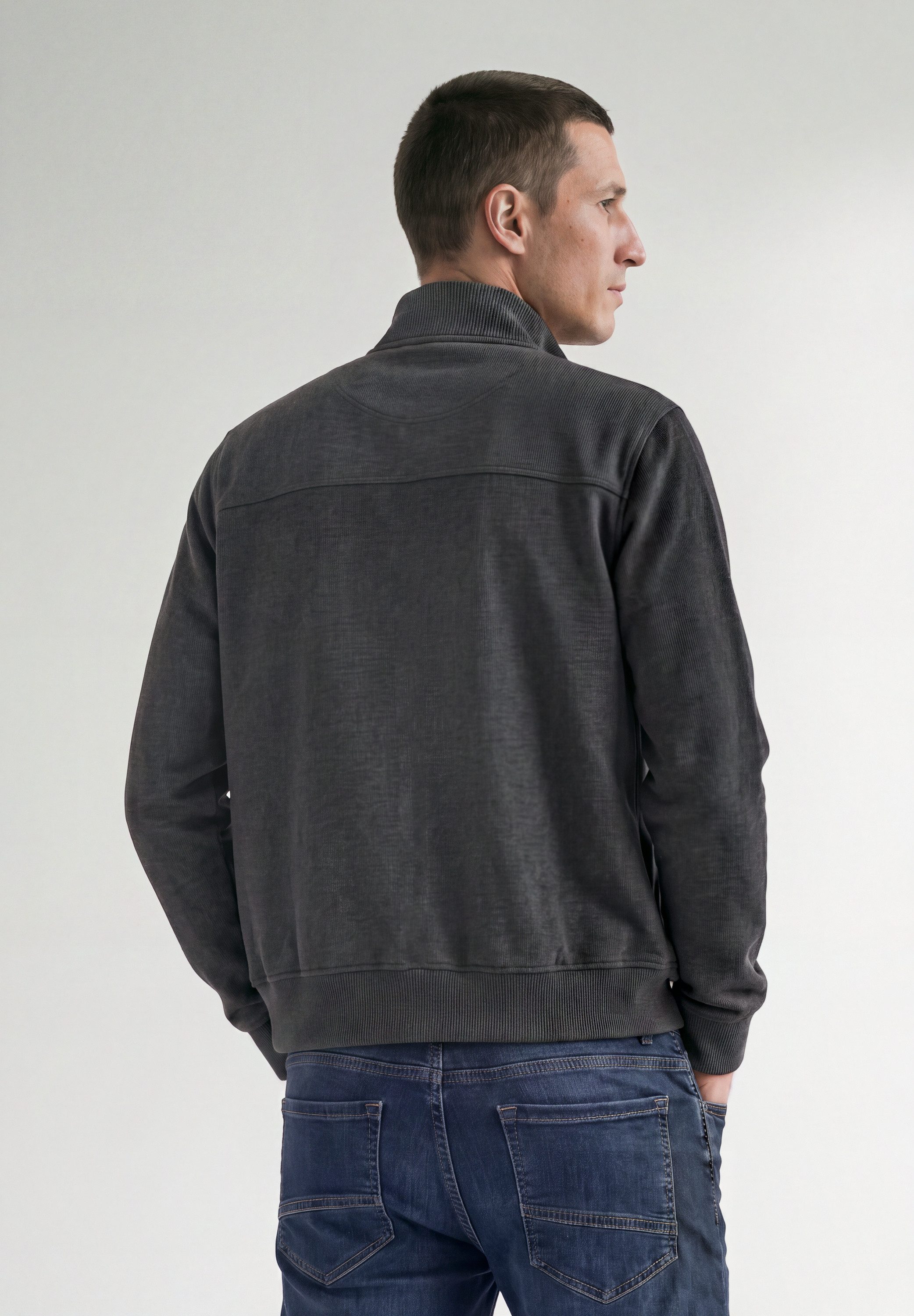 STREET ONE MEN Fleecejacke mit Stehkragen – Bild 2 von 5