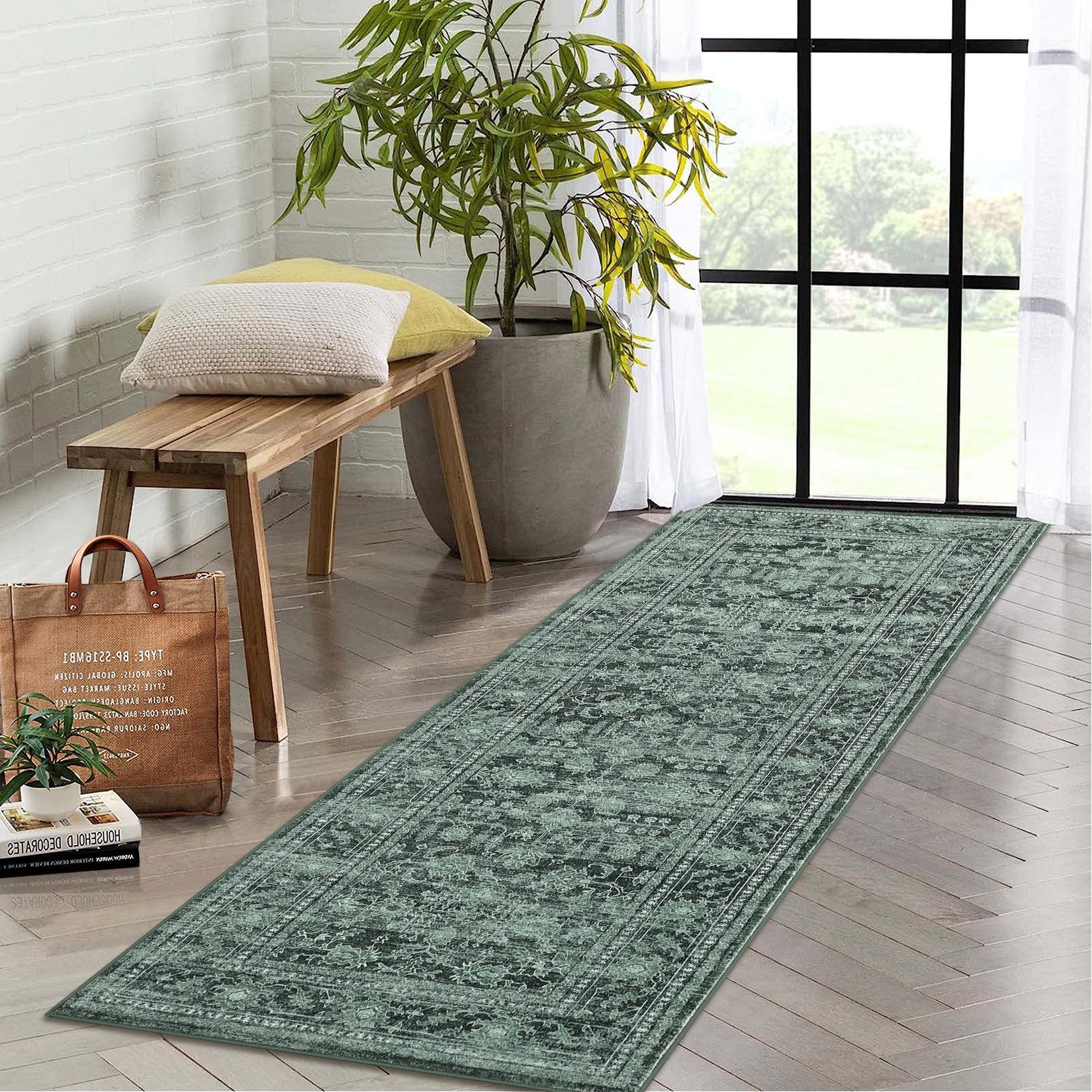 GarveeMore Teppich Wohnzimmer Waschbarer Teppich – Bild 3 von 5
