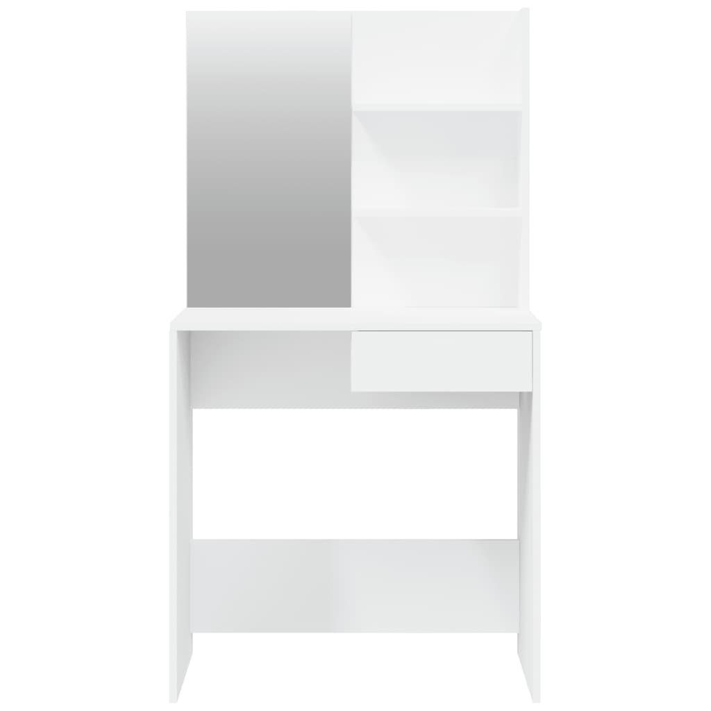 Spiegel furnicato cm mit Weiß Schminktisch 74,5x40x141
