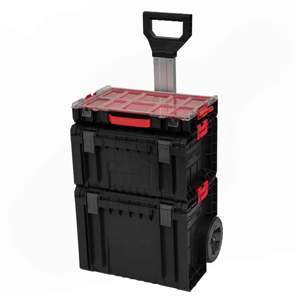 Einhell Werkzeugkoffer Qbrick System Werkzeugwagen-Set PRO Cart + PRO box + PRO Organizer 100