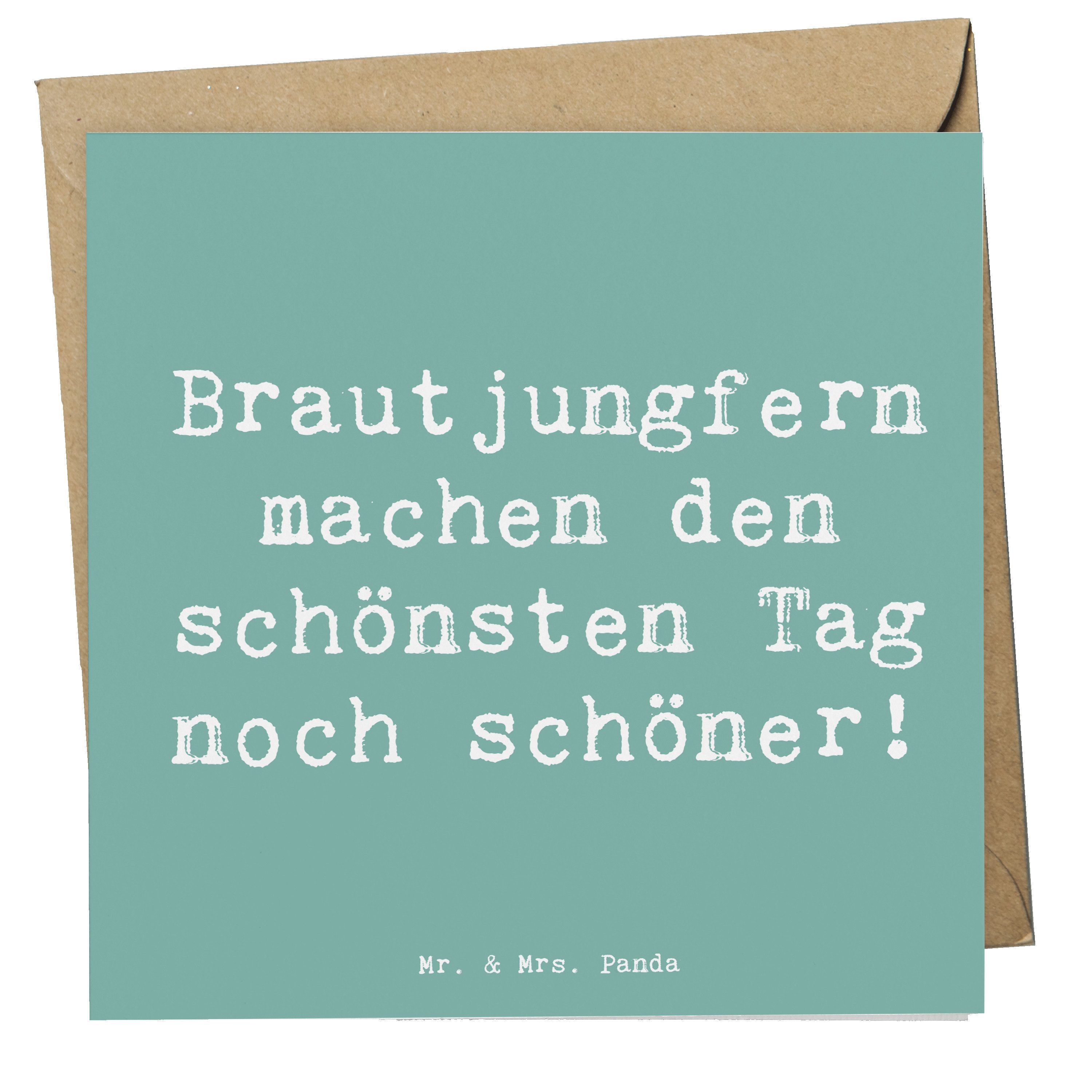 Grußkarte Brautjungfern Wunder - Meeresbrise - Geschenk, Freude, Karte, Heirat