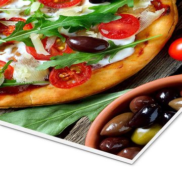 Posterlounge Forex-Bild Editors Choice, Frische selbstgemachte Pizza, Küche Mediterran Fotografie