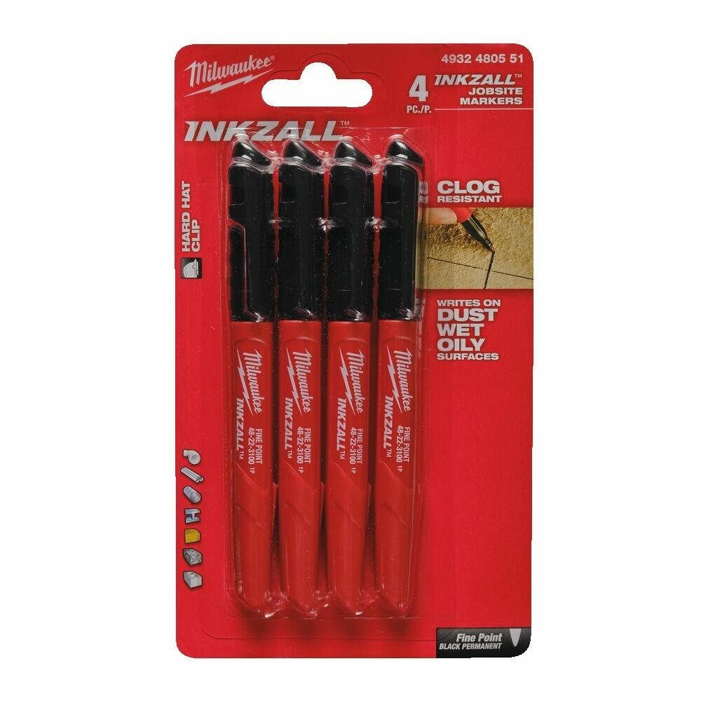 Milwaukee Marker MILWAUKEE MARKER SCHWARZ /4 Stück