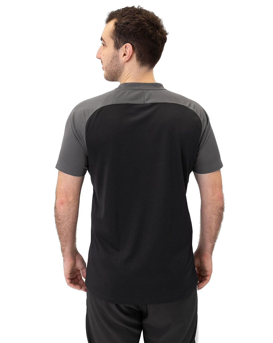 Jako Poloshirt Iconic (Polyester-Micro-Mesh) schwarz/anthrazitgrau Herren