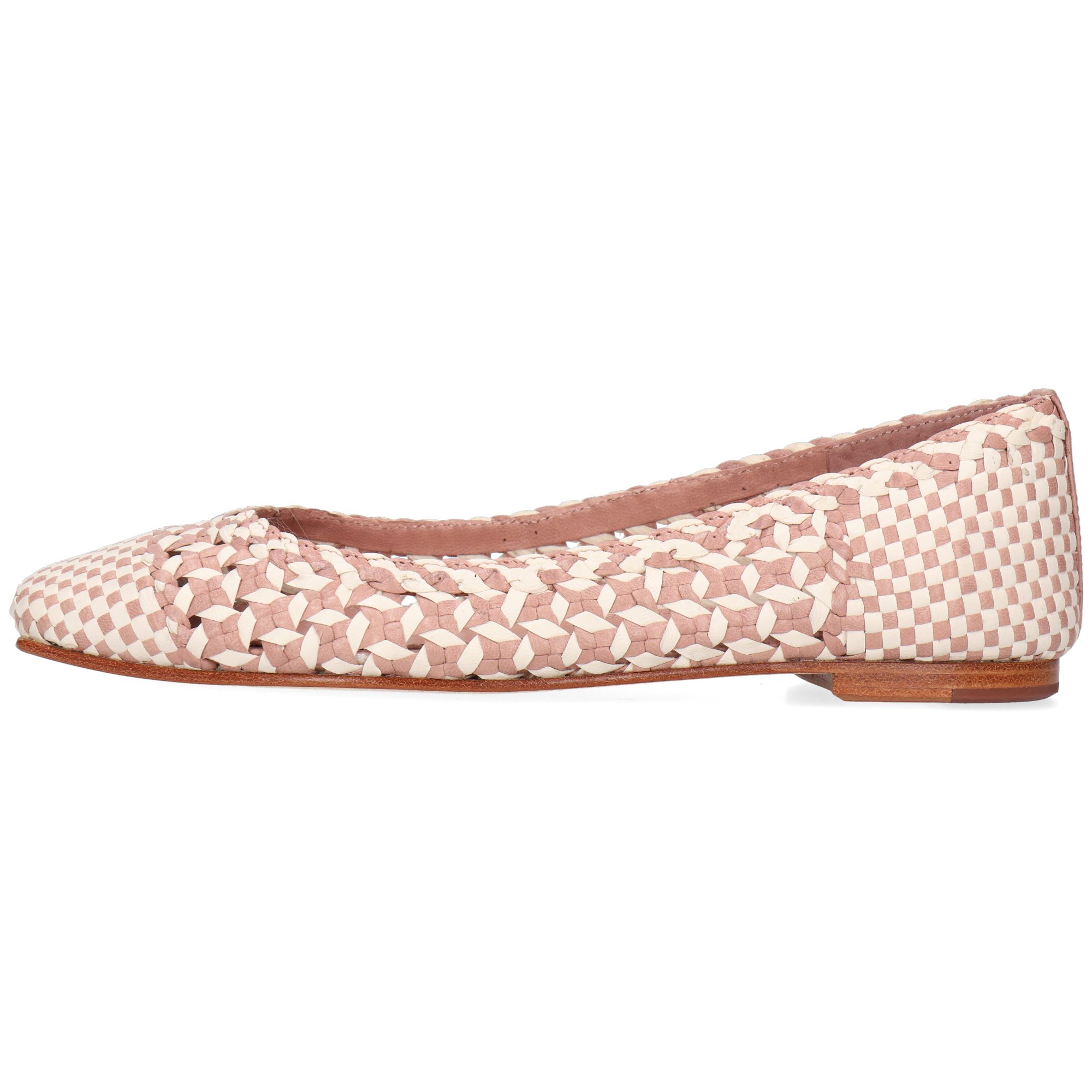 Melvin & Hamilton Elyssa 1 Leder-Geflochtene Schuhe für Damen Ballerina Flache Absätze, Echtes Leder, Von Hand geflochten
