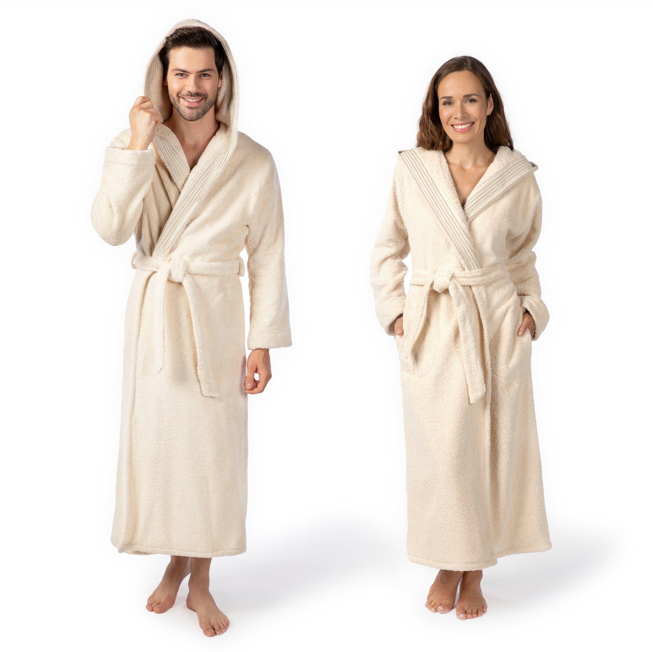 Möve Unisex-Bademantel Chenillebiesen, ideal für Sauna günstig online kaufen