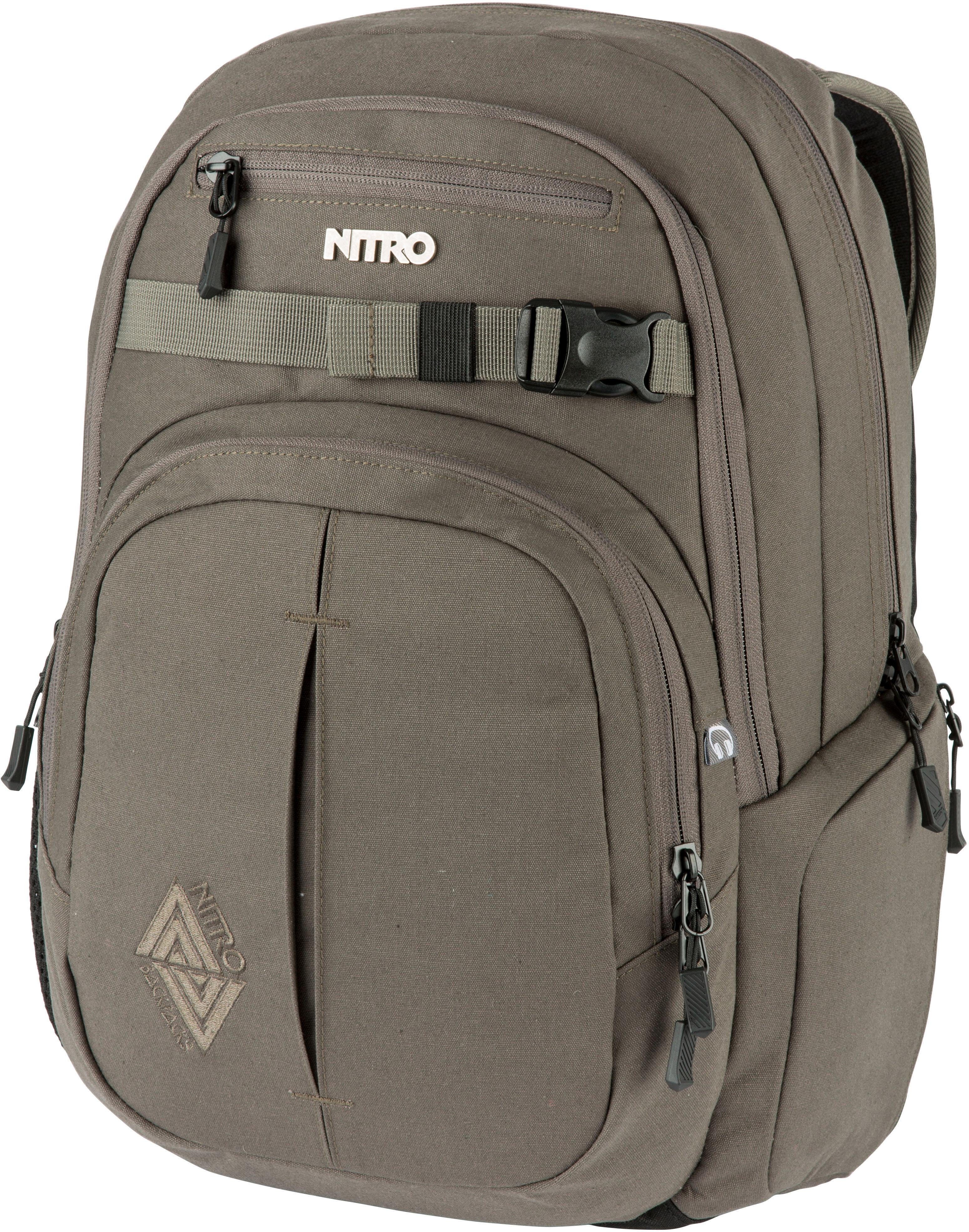 NITRO Schulrucksack Chase, Alltagsrucksack, Rucksack für Freizeit, Schule, Arbeit und Reise zebra ice