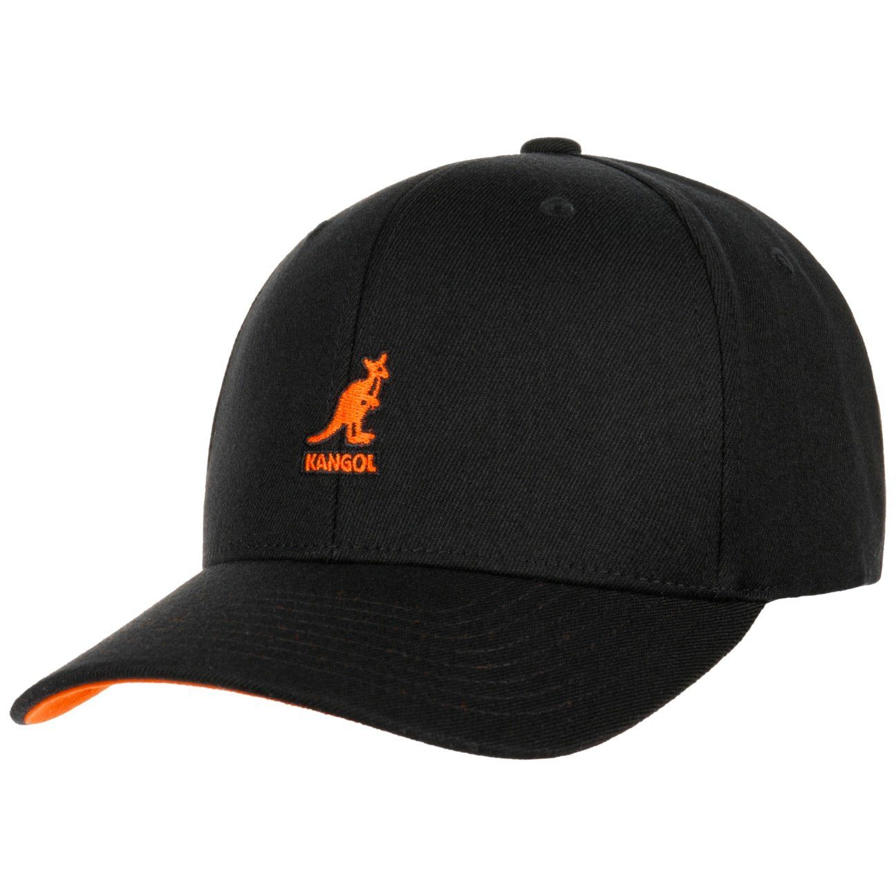 Kangol Baseball Cap (1-St) Baseballcap Hinten geschlossen schwarz-orange | Baseball Caps