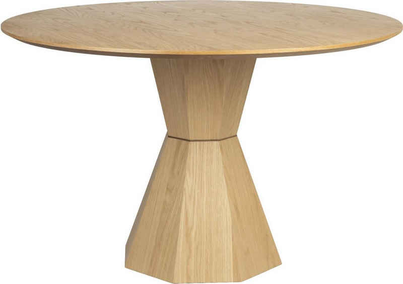 Zuiver Esstisch Tisch Esstisch LOTUS Rund Ø 120 cm von Zuiver Eiche furniert