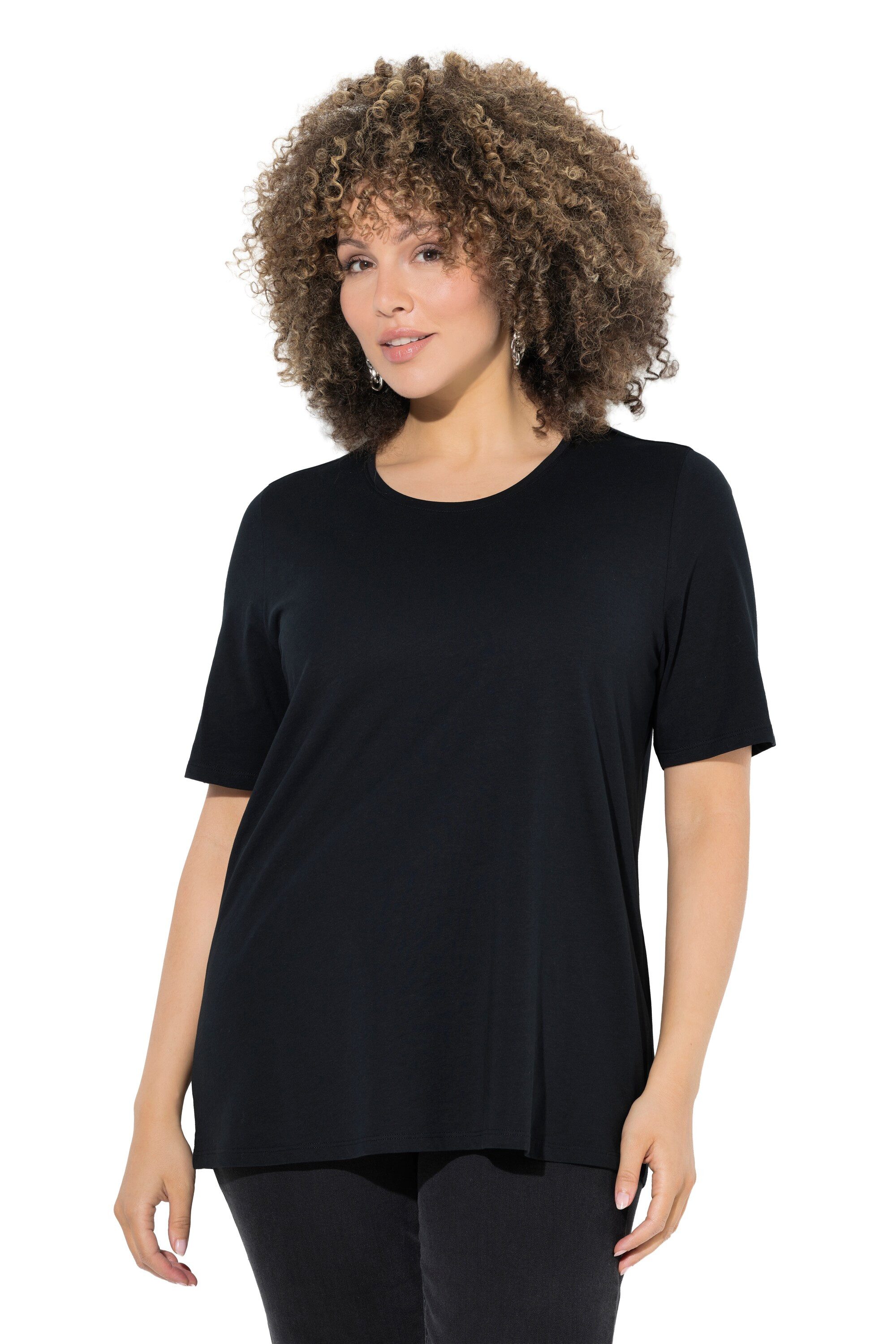 Ulla Popken T-Shirt T-Shirt Doppelpack Rundhalsausschnitt Regular günstig online kaufen