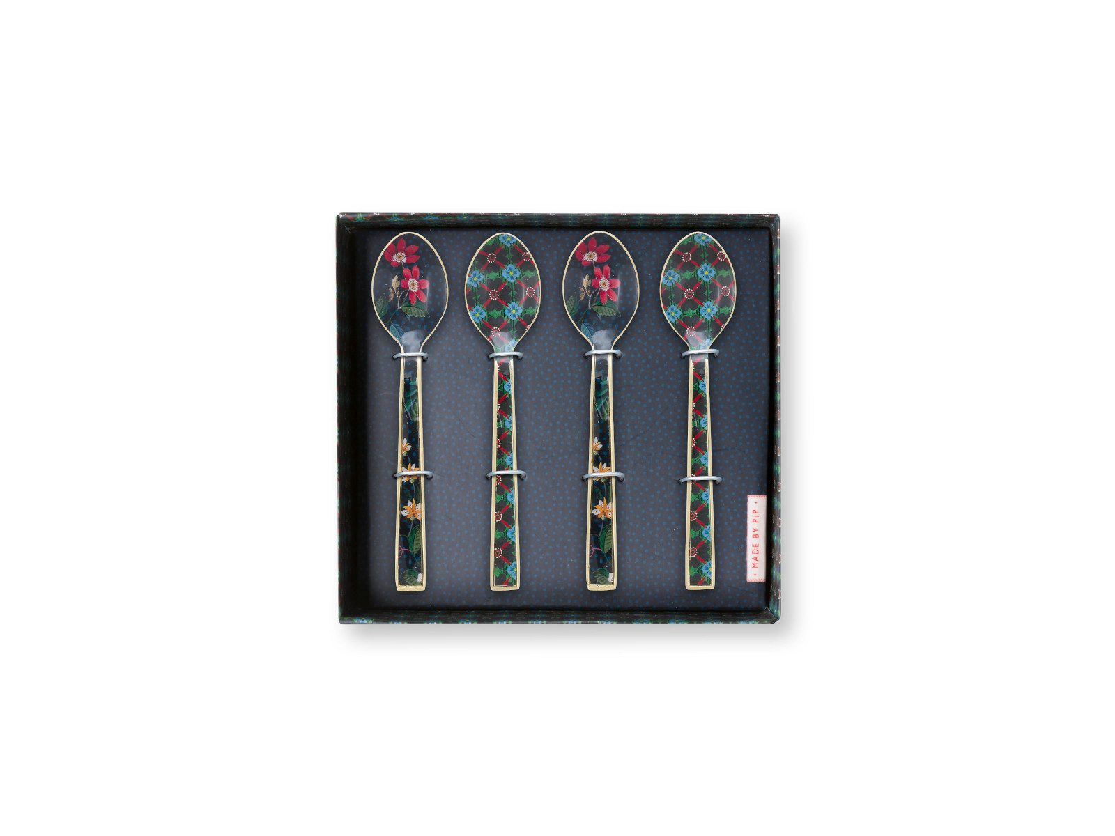 PiP Studio Besteck-Set Berry Blues Kaffeelöffel 14,5cm Set4, Metall