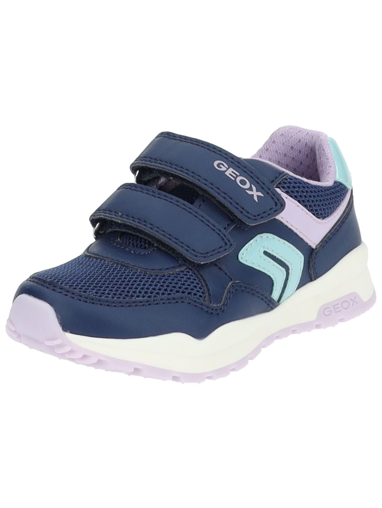 Geox Geox Sneaker Lederimitat/Mesh Sneaker, Absatzhöhe: 2 cm