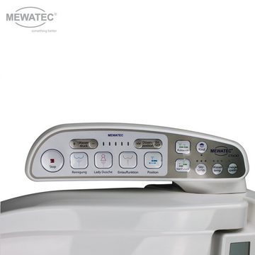 MEWATEC Dusch-WC-Sitz C500, - Das preiswerte "All inklusiv" Marken Dusch WC mit Warmluftföhn und Geruchsabsaugung